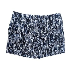 White House Black Market Navy‎ Blue White Floral Chino Women's Shorts Size 6